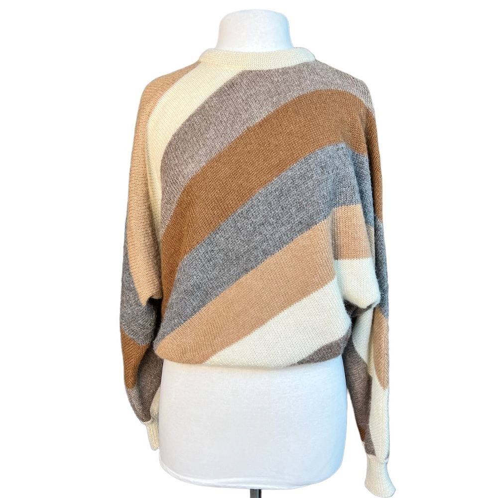 Vintage striped knit sweater | Fits like M